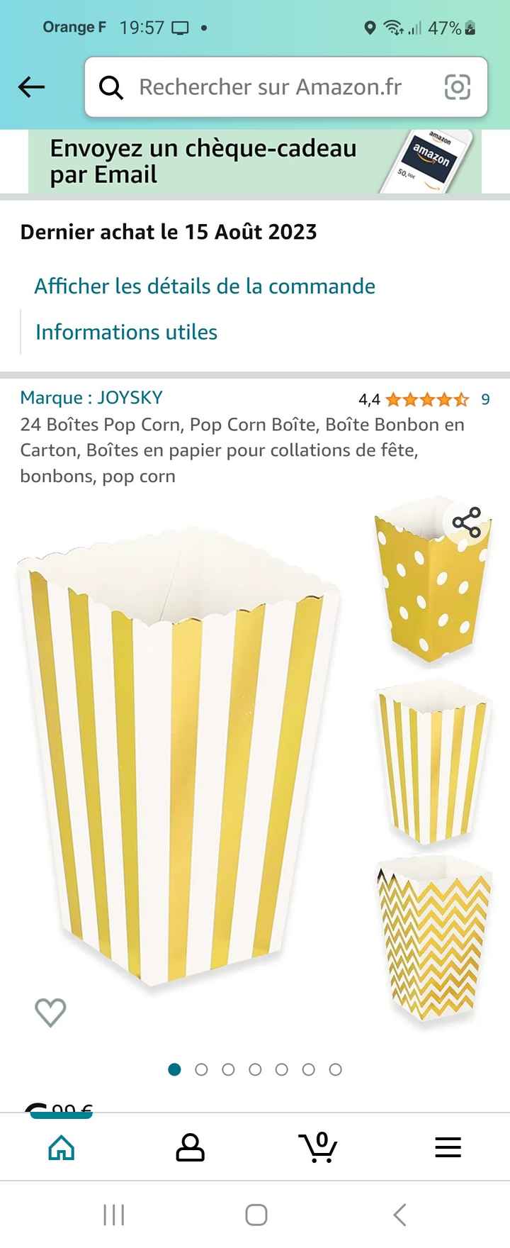 Contenant pop corn - 2