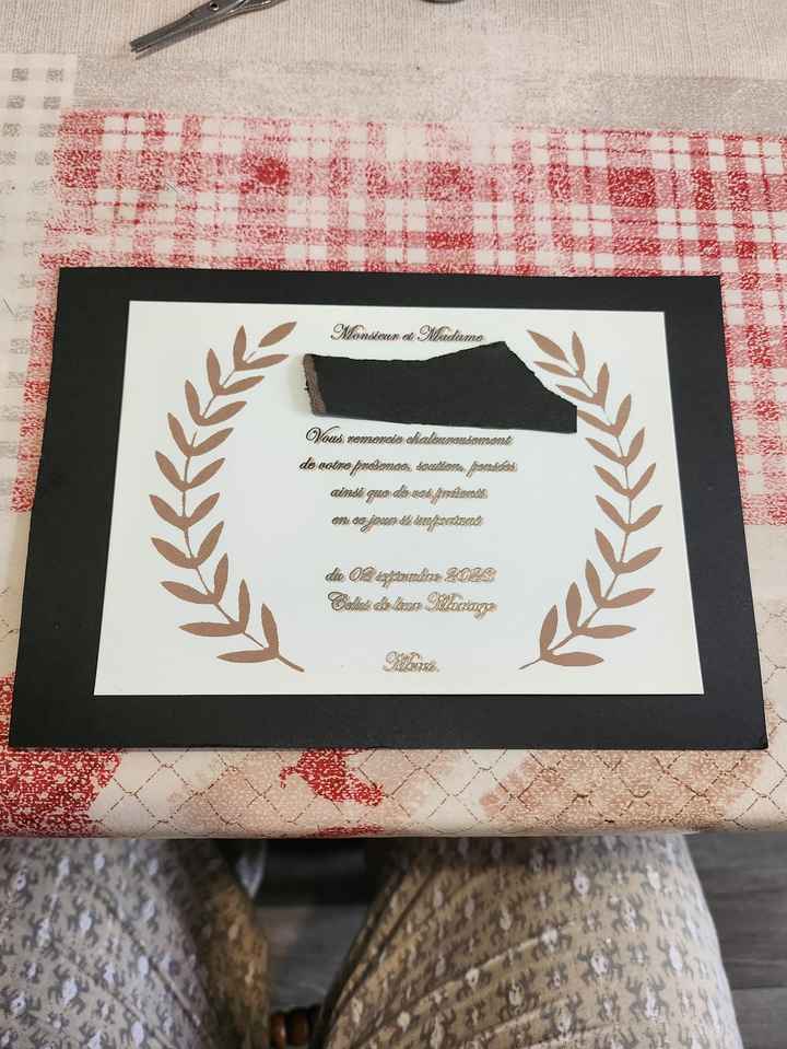 éBauche carte de remerciements - 1