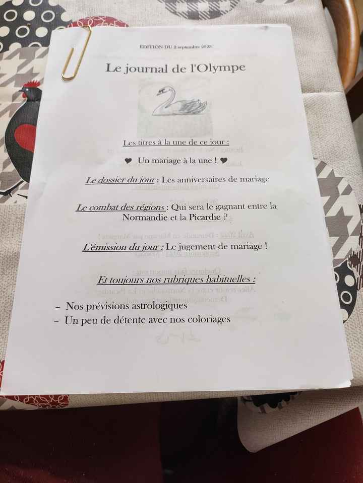 Coût de revient "gazette des mariés " - 1