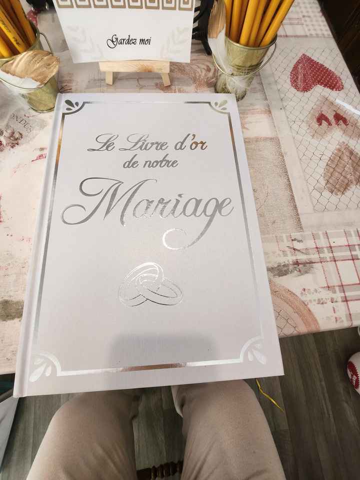 Coût de revient table livre d'or mariage - 2