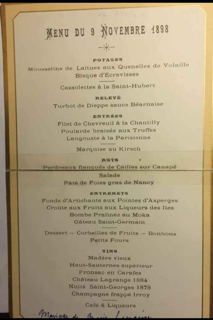 Un repas de mariage de l'époque ! - 2