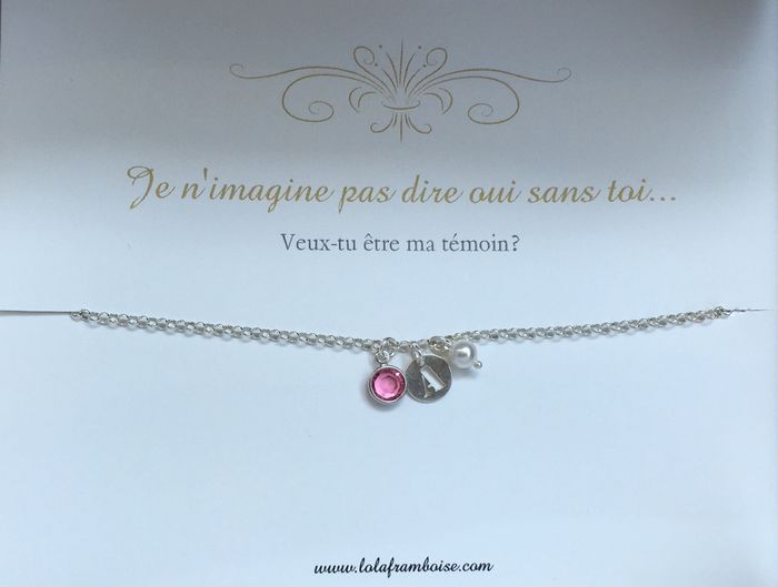 Bracelet demande temoin reçu - 1
