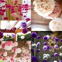 Décoration fait main fleurs en papier de soie - 3