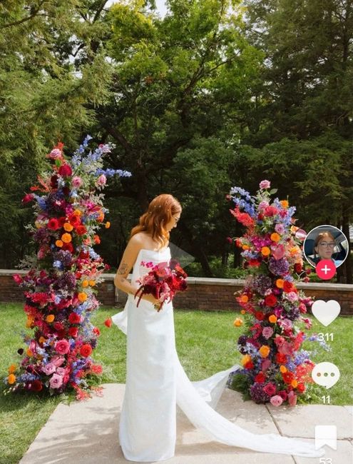 Fleurs artificielles pour l'arche de la cérémonie laïque 1