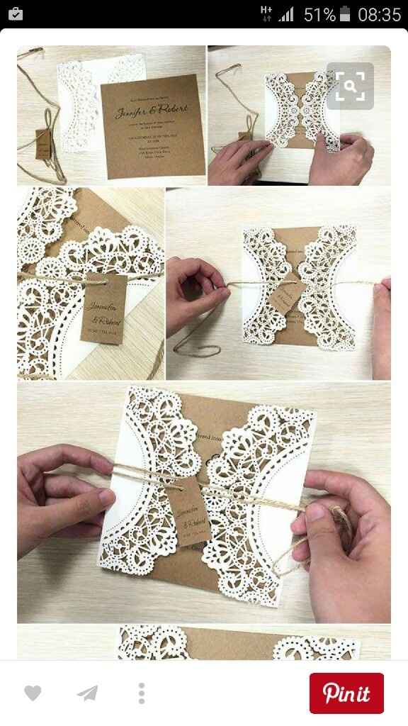 Mariage rustique : le faire-part - 1