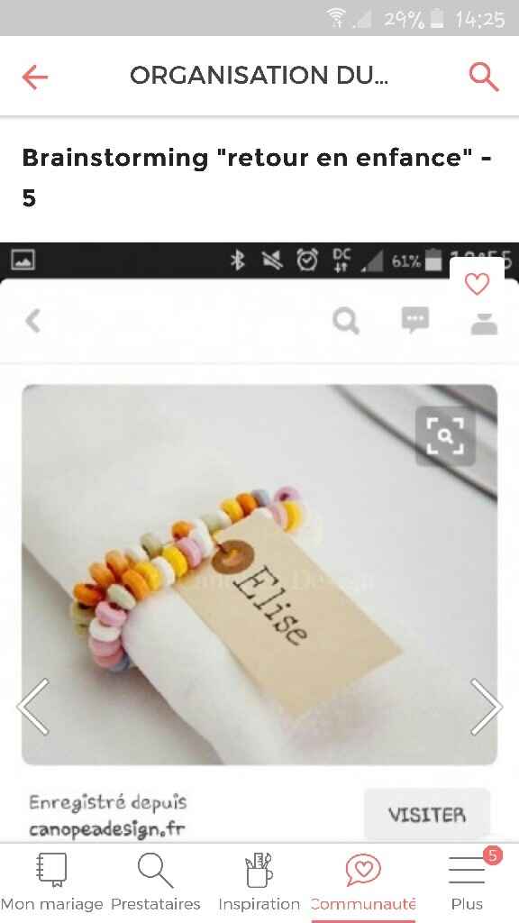 Taille des perles rond de serviette - 1