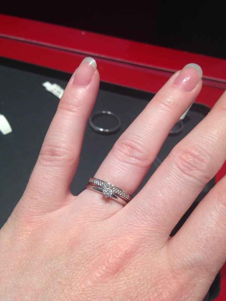 Alliance et bague de fiançailles - 1