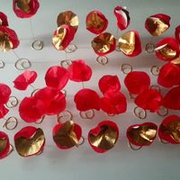 Fleurs en papier de soie effet coquelicot - 3