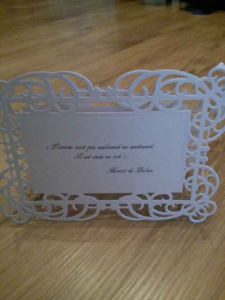 Voici mon diy nom de table - 1