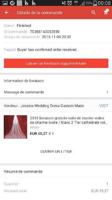 Voile long Aliexpress - 1