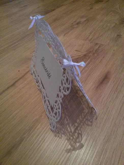 Voici mon diy nom de table - 2