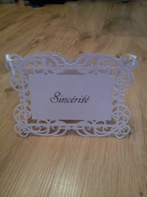 Voici mon diy nom de table - 3