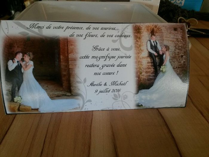 Avis carte de remerciement - 2