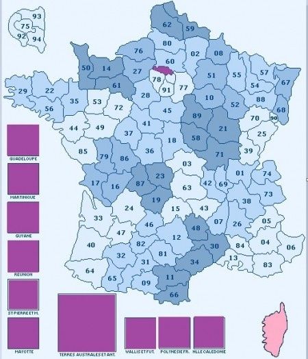 Ma carte de france - Calendrier