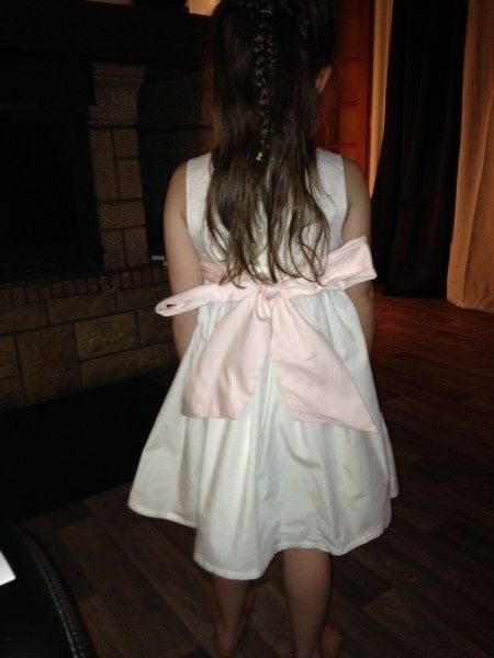 Dos de la robe pour ma fille