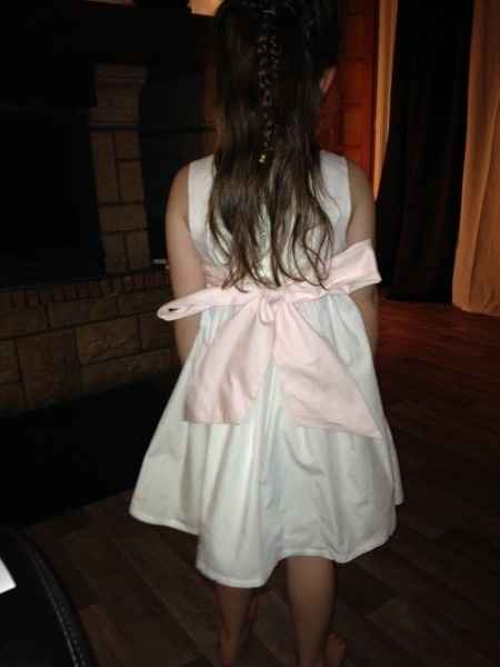 Dos de la robe pour ma fille