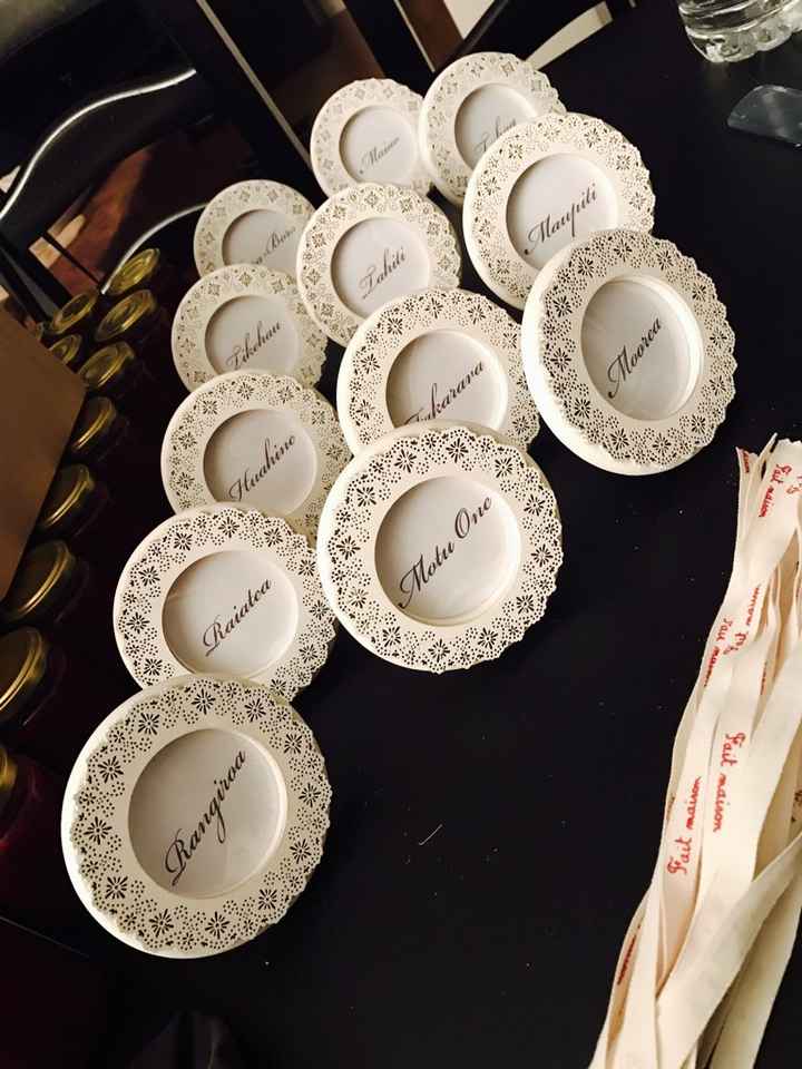 Noms de table - destination polynésie - 1