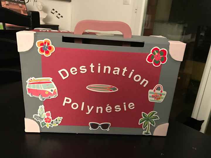 Notre urne terminée ! destination polynésie - 1