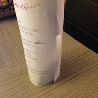 Menu affreux reçu hier...