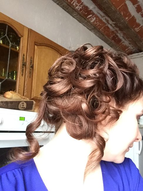 Essayage coiffure et robe retouchée - 4