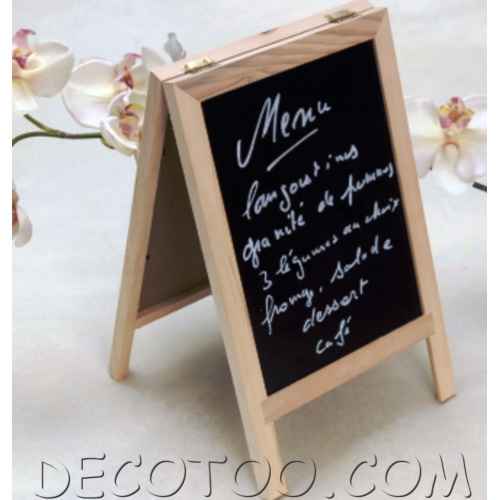 Fabrication de présentation menu sur table 4