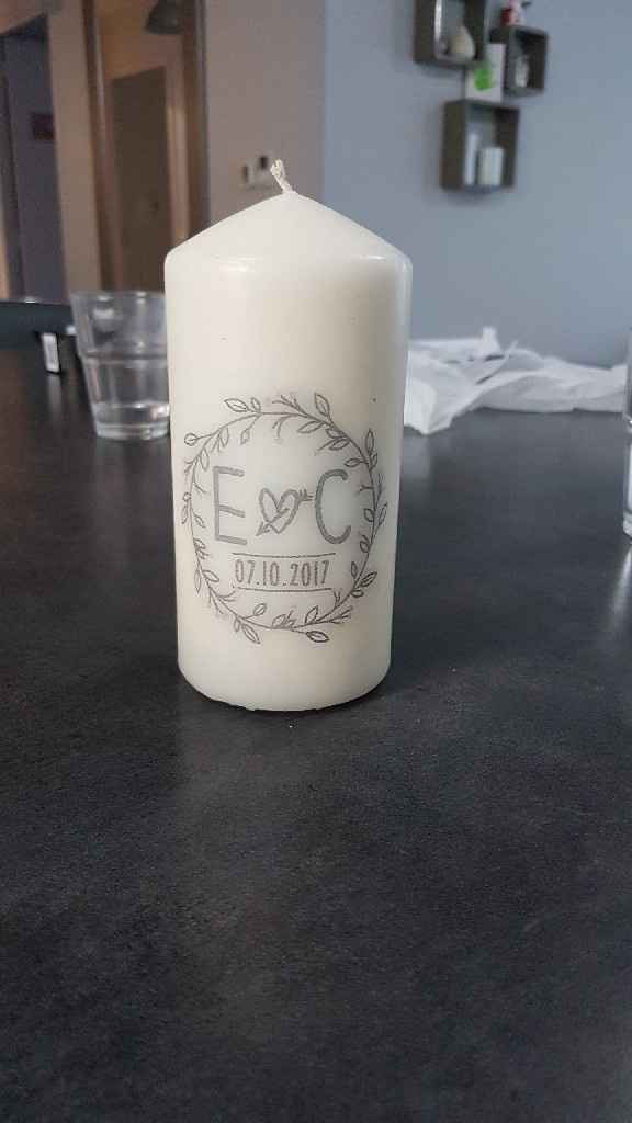 Bougies personnalisées et cintres témoins - 1