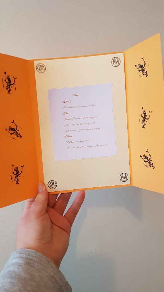 Apercu des menus de mariage - 2
