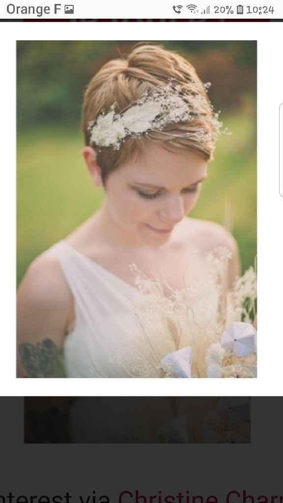 Votre coiffure de mariée sur cheveux court - 1