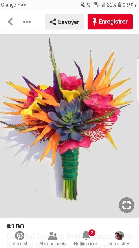 Couleurs bouquet robe Champagne dentelle ivoire - 2