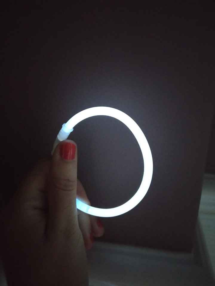 Bracelets fluo blanc - 2