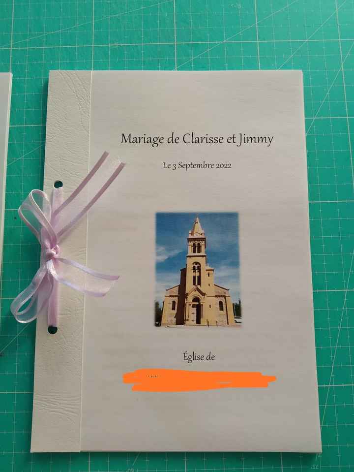 Livret de cérémonie - 2