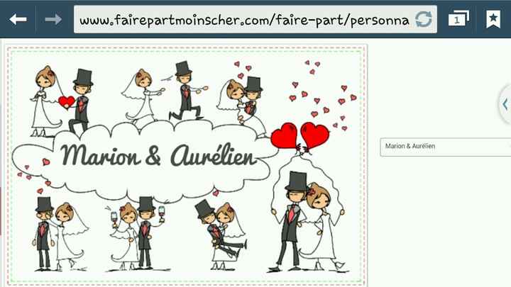 Faire part - 1