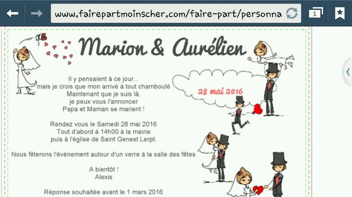 Faire part - 3