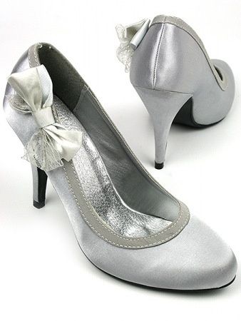 chaussures argentées