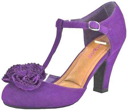 chaussures violettes