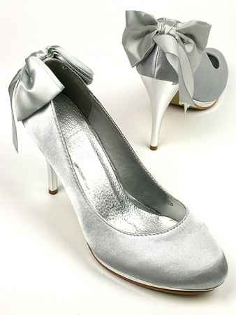 chaussures argentées