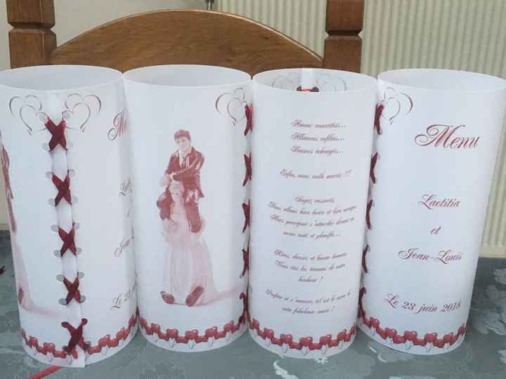 Mariage civil -Thème Rouge bordeaux / blanc - 2