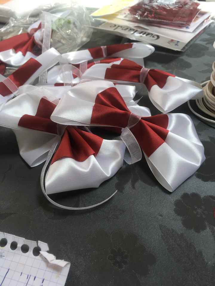 Mariage civil -Thème Rouge bordeaux / blanc - 3