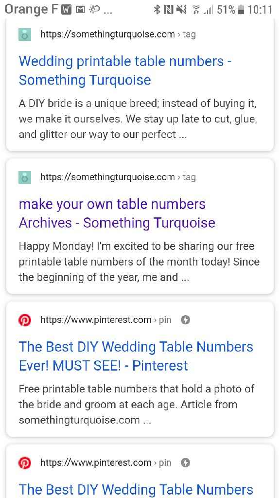 Cadre numéro de table - 1