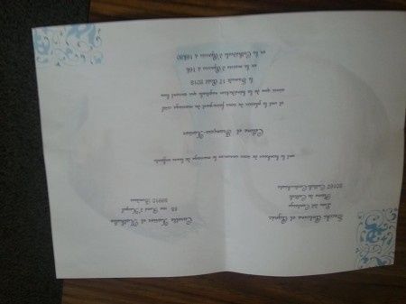 Faire part intérieur