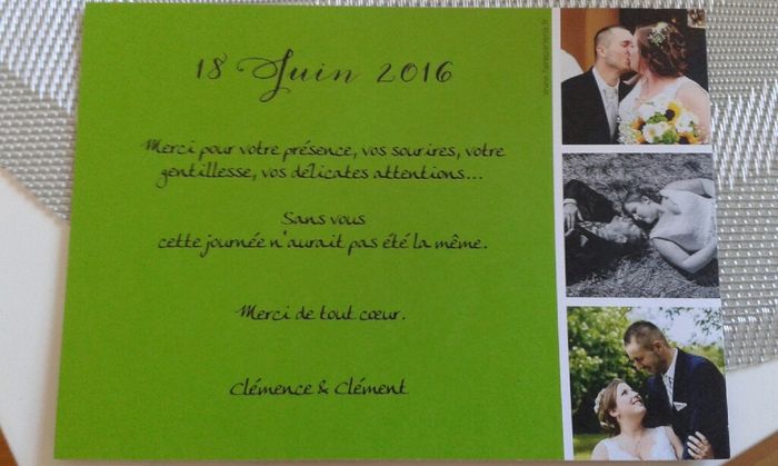 Voici venu le temps des remerciements... - 2