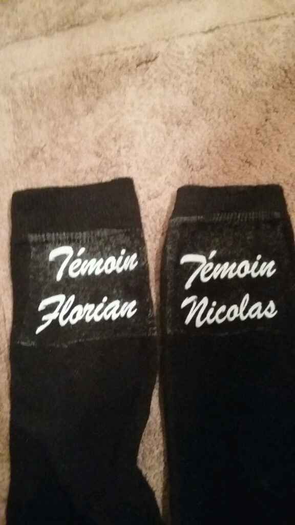 Chaussettes personnalisées  - colle de transfert.... - 1
