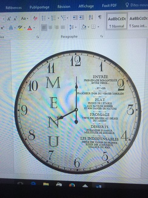 Menu - 1