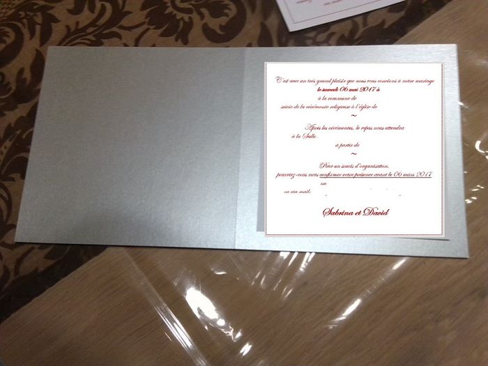 invitation : intérieur