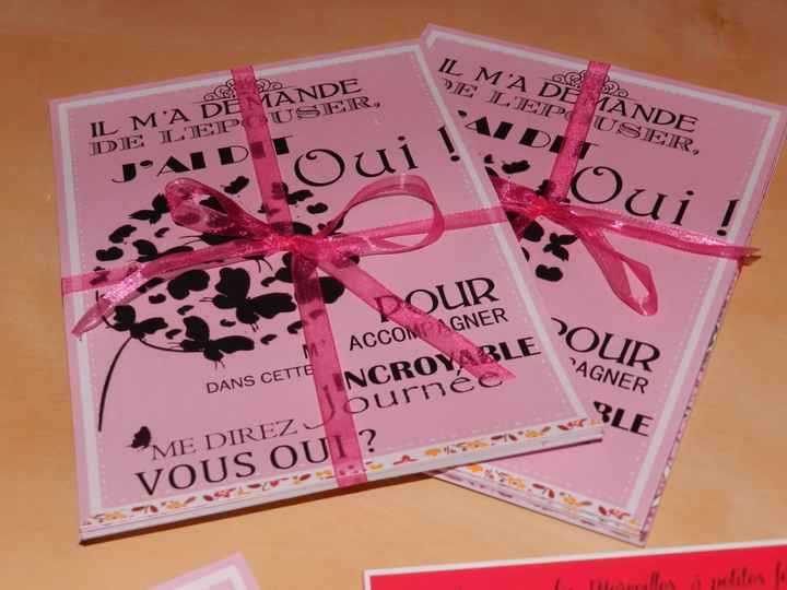 Mon livret Témoin et Demoiselle d'honneur