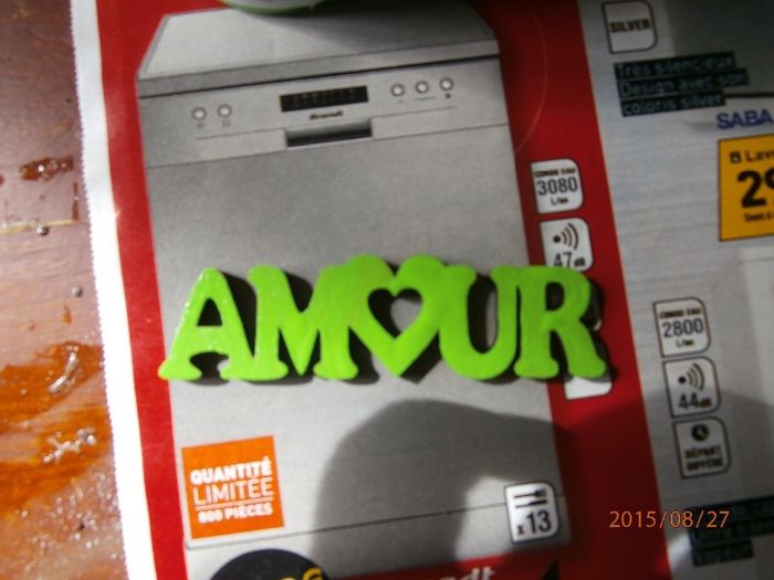 1er essai peinture des mots