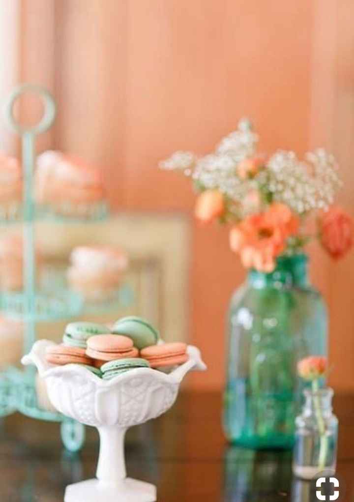 Mariage champêtre pêche menthe! - 2