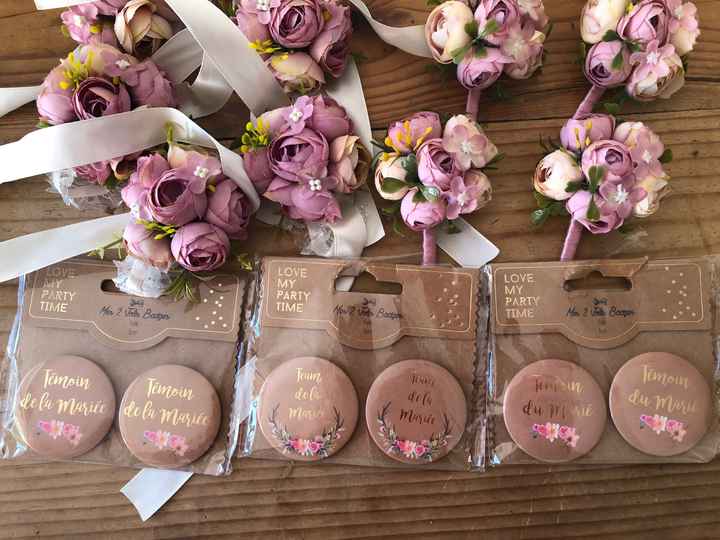 Boutonnières et bracelets fleurs - 3