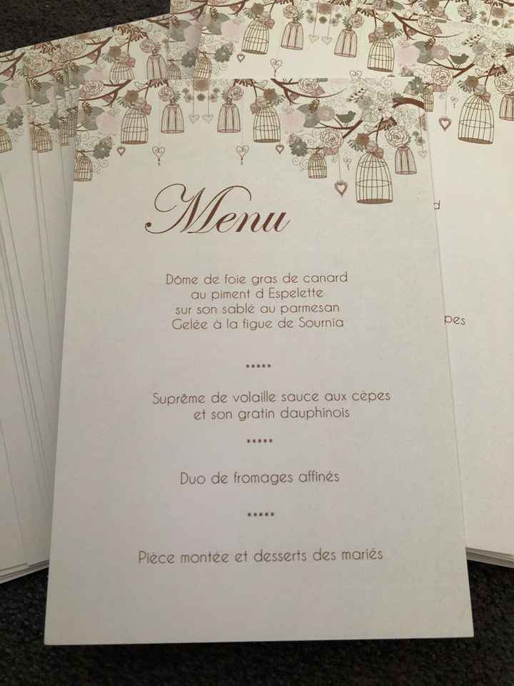 Menu de votre mariage🍴 - 2