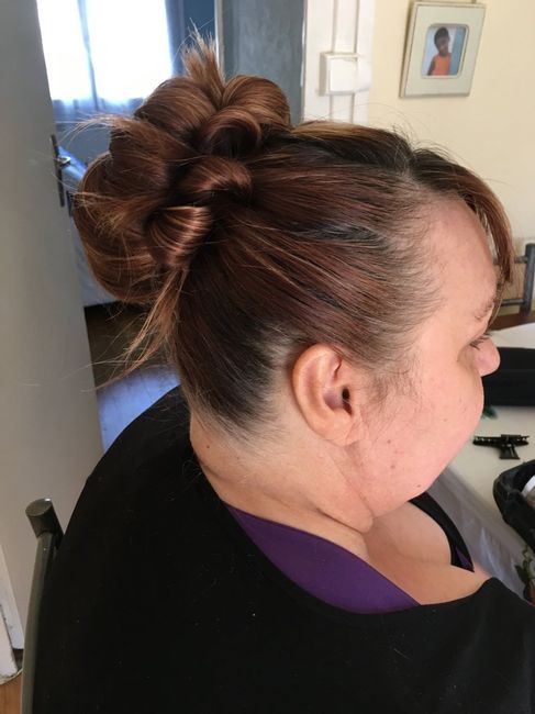 Essai chignon pour ma mère - 1